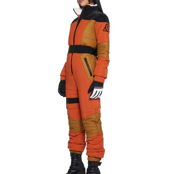 Naruto shippuden Orange and Brown Jumpsuit snowsuit size small - Picture 4 of 5